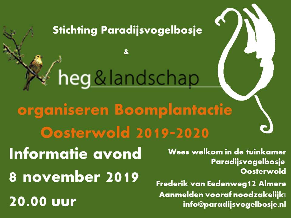 poster infoavond heg en landschap